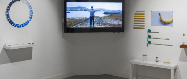 Caoimhe McGuckin, installation view, ‘Fathom’, Riverbank Arts Centre, September 2022; photograph by Brian Cregan, courtesy of Caoimhe McGuckin and Riverbank Arts Centre. Caoimhe McGuckin, installation view, ‘Fathom’, Riverbank Arts Centre, September 2022; photograph by Brian Cregan, courtesy of Caoimhe McGuckin and Riverbank Arts Centre.