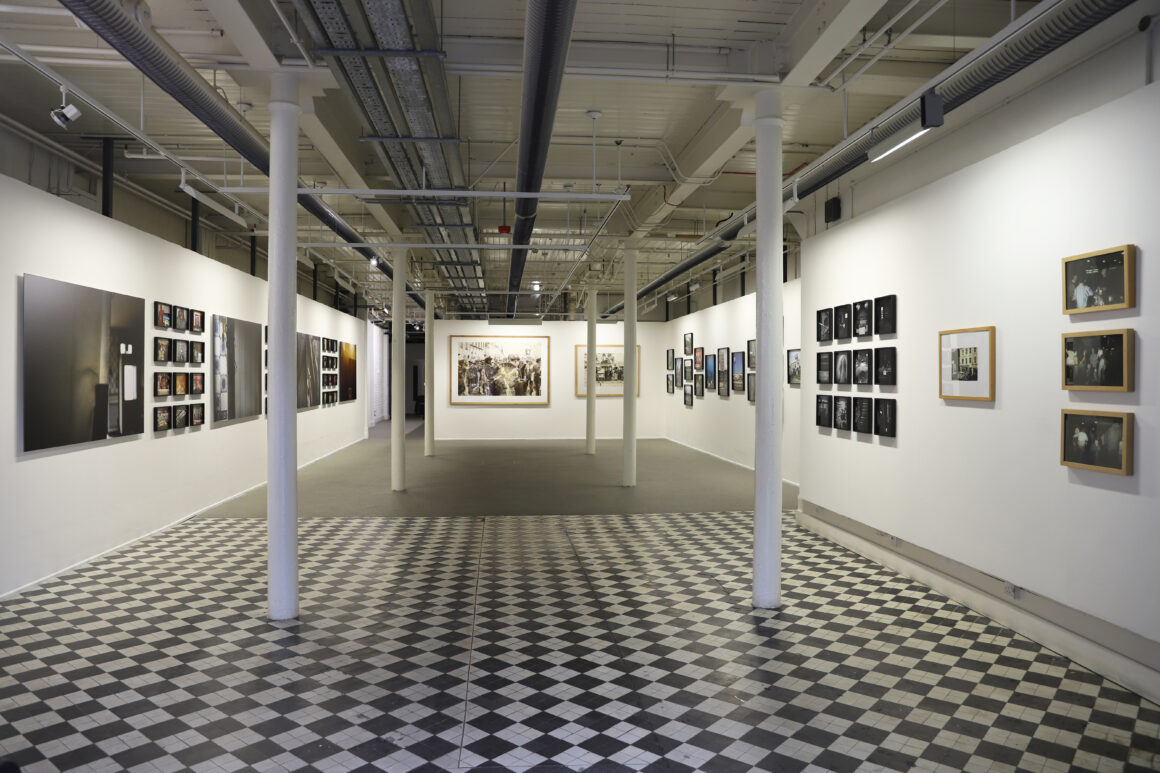 Victor Sloan, ‘Beyond’, installation view, Belfast Exposed; image ©️ Victor Sloan, courtesy of Belfast Exposed.