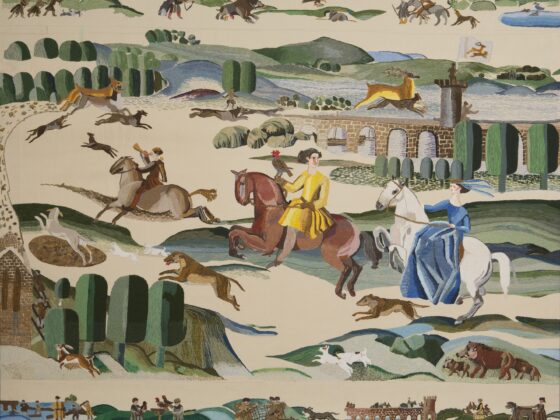 The Ros Tapestry, Hunt In The Forest Of Ros (Panel 10), The Ros Tapestry, 1998-2025; photographs © Mary Browne Photography.