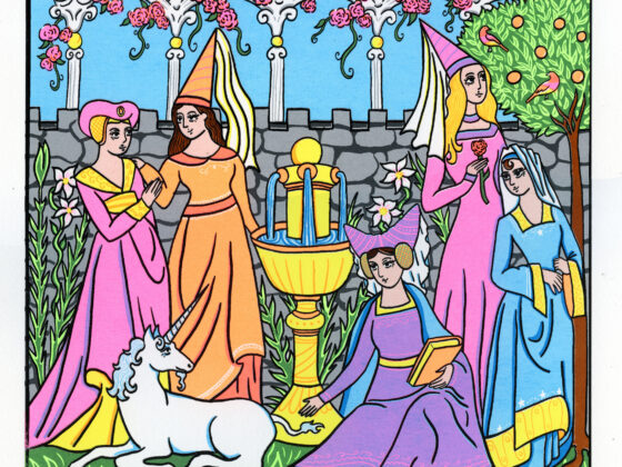 Ladies in the garden dominae in horto