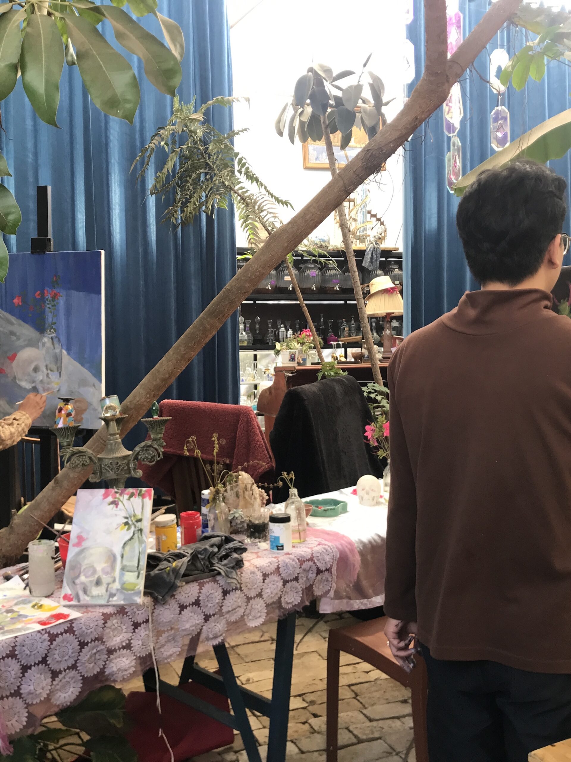 View of the Cù Rú artist residency space in Đà Lạt, run by the Sao La collective; image courtesy of the author and the Sao La collective.