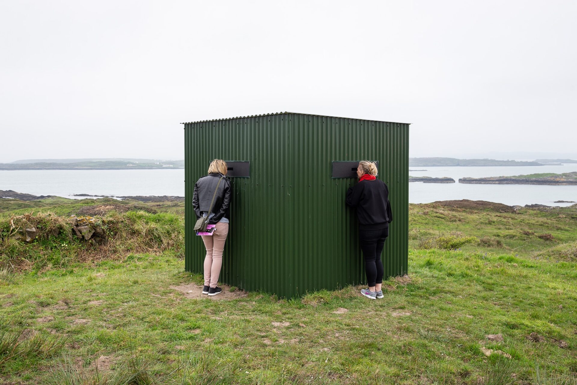 Art installation At Home At War by Mary Sullivan on Sherkin Island for the BA Visual Art Degree Exhibition A Dialogue with the World 2018 image credit Jed Niezgoda (1)