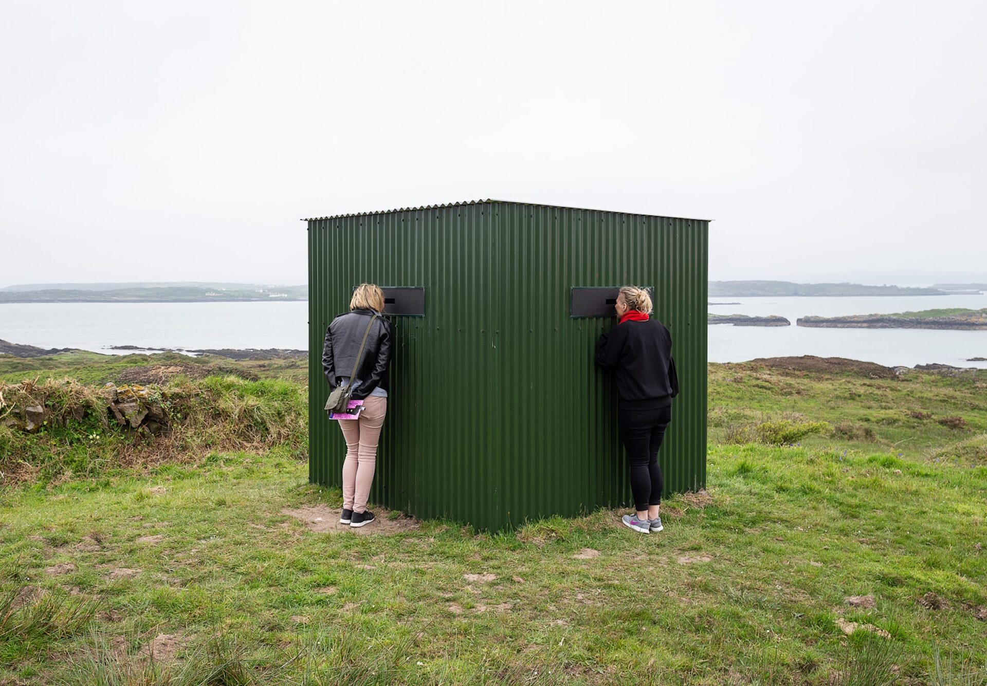Art installation At Home At War by Mary Sullivan on Sherkin Island for the BA Visual Art Degree Exhibition A Dialogue with the World 2018 image credit Jed Niezgoda (1)