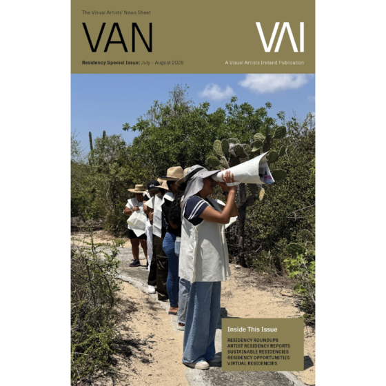 Out Now | July August 2026 Residency Special Issue of The Visual Artists’ News Sheet⁠